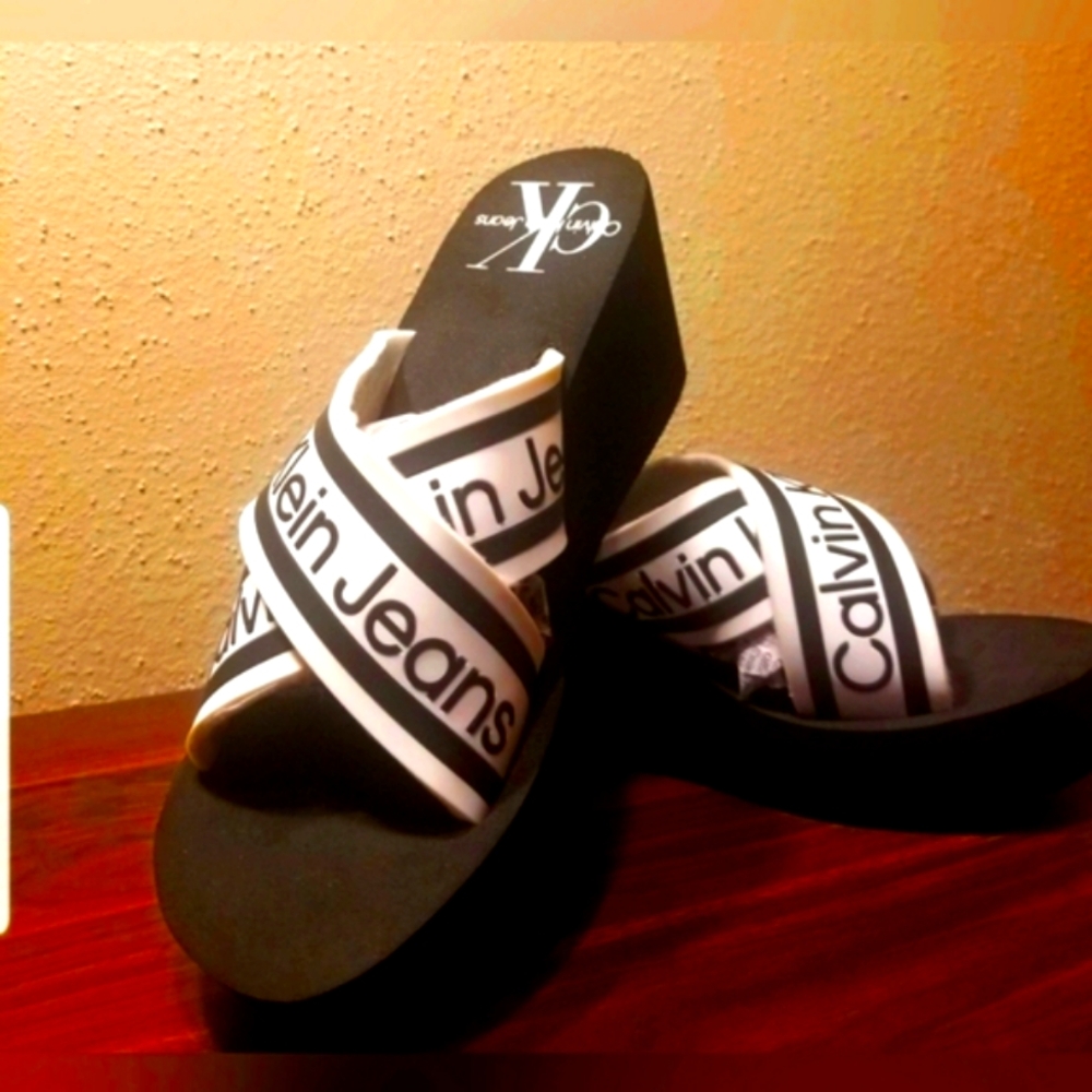 Brand New Women's Calvin Klein Wedged Sandals